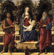 Sandro Botticelli The Virgin and Child Enthroned oil painting reproduction